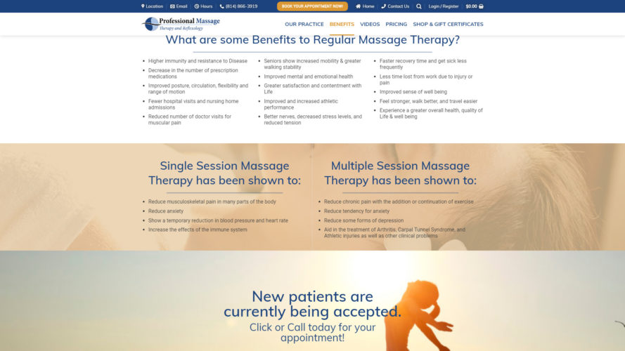 Professional Massage Therapy & Reflexology Design & Word